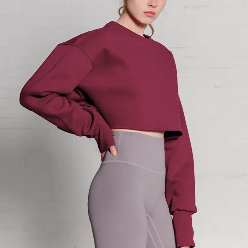 Nella Casual Cropped Fleece